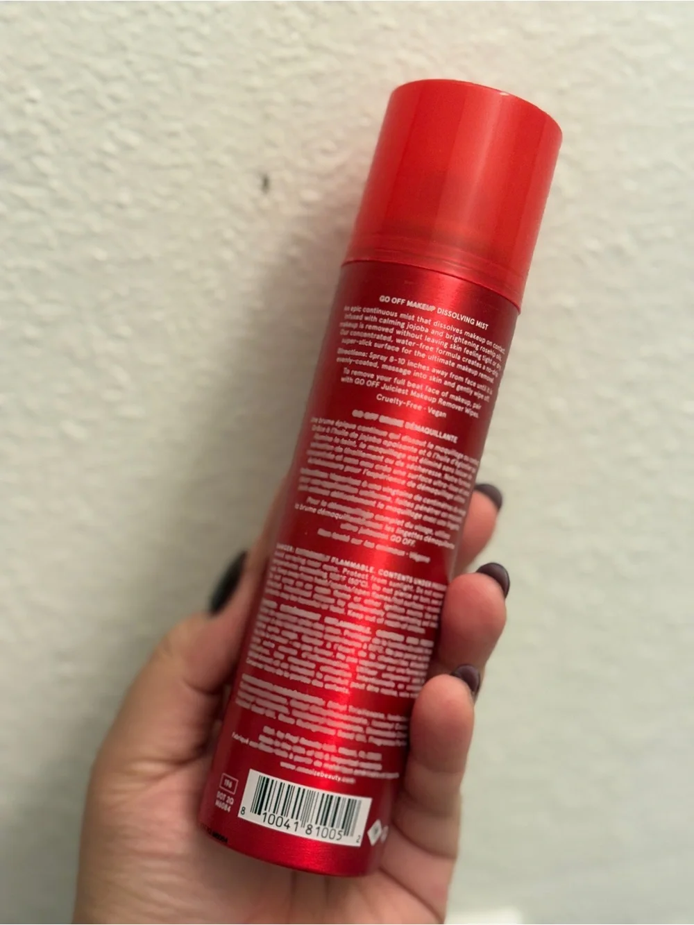 Go Off Red Makeup Dissolving Mist - Women Skincare